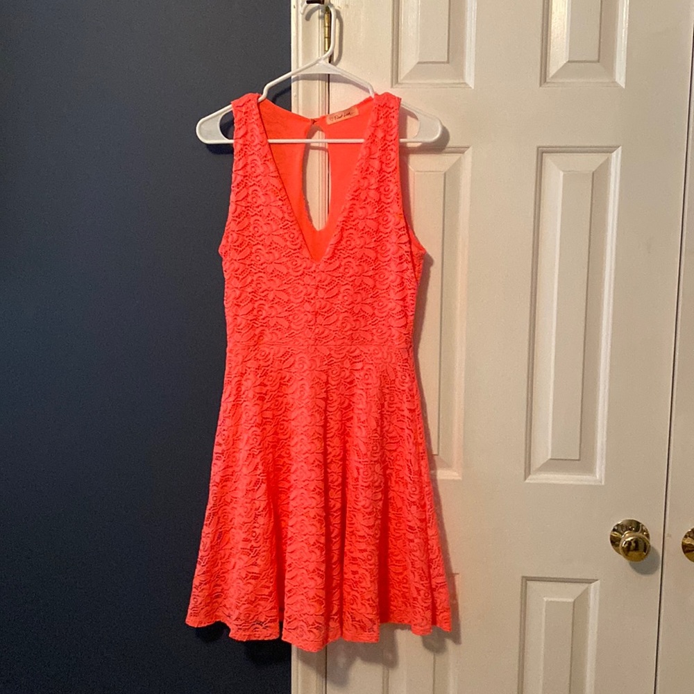 Coral dress